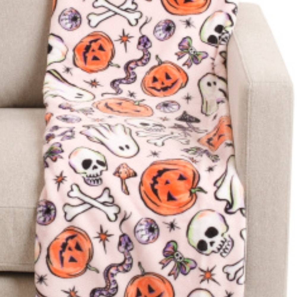 Cynthia Rowley Halloween Blanket Full/Queen NWT